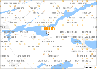 map of Weseby