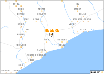 map of Wéséké