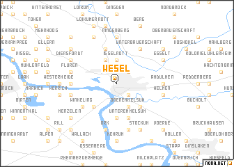 Wesel (Germany) map - nona.net