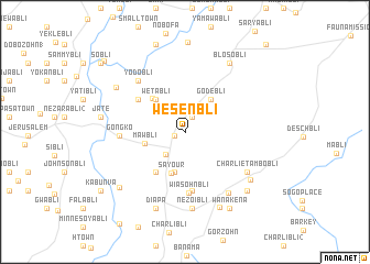 map of Wesenbli