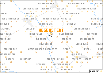 map of Wesenstedt