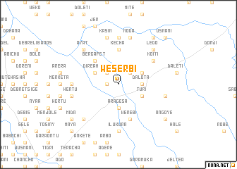map of Weserbī