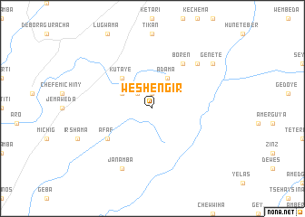 map of Weshengir