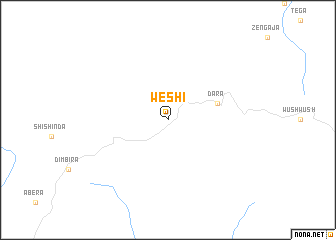 map of Weshī