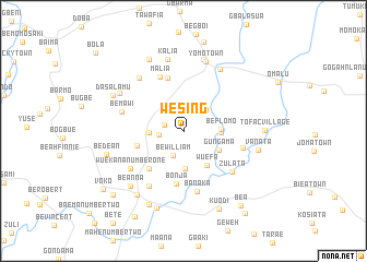 map of Wesing