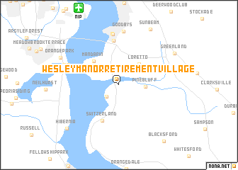 map of Wesley Manor Retirement Village