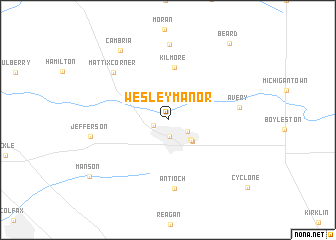 map of Wesley Manor