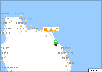 map of Wesley