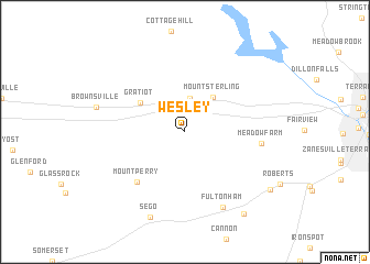 map of Wesley