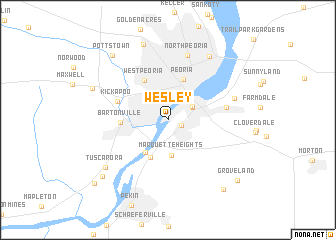 map of Wesley