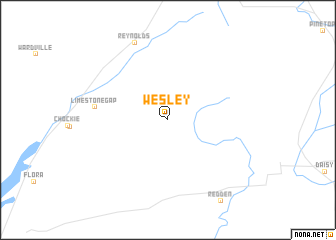 map of Wesley