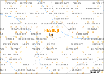map of Wesoła