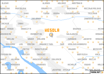 map of Wesoła