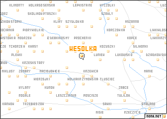 map of Wesółka