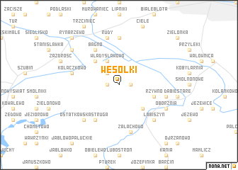 map of Wesołki