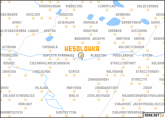 map of Wesołówka