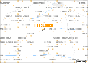 map of Wesołówka