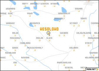 map of Wesołowo