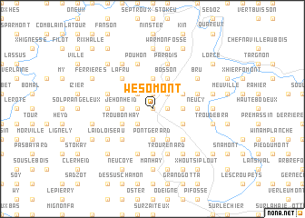 map of Wesomont