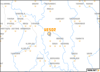 map of Wesor