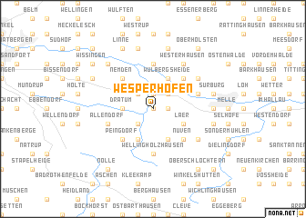 map of Wesperhöfen