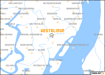 map of West Ālipur