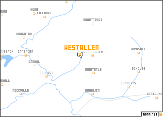 map of West Allen