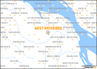 map of West Āmirābād