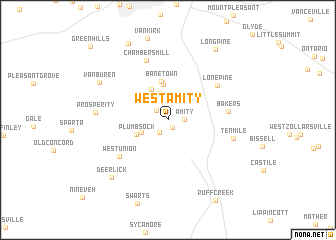 map of West Amity