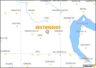 map of West Andover