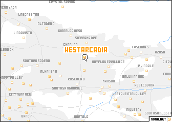 map of West Arcadia