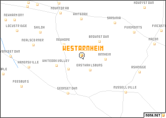 map of West Arnheim