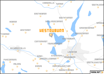 map of West Auburn