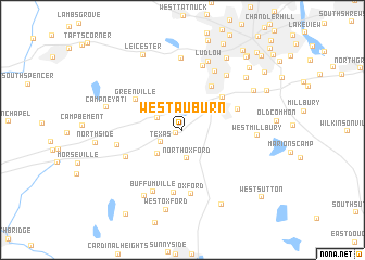 map of West Auburn