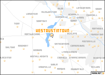 map of West Austintown