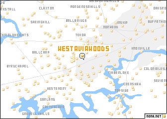 map of Westavia Woods