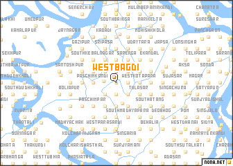 map of West Bāgdi