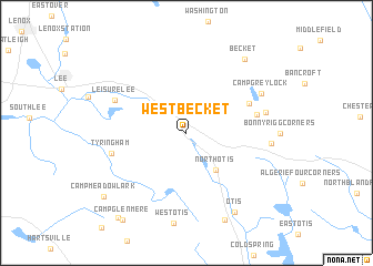 map of West Becket