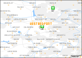 map of West Bedfont