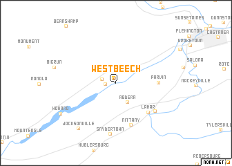 map of West Beech