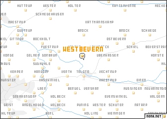 map of Westbevern