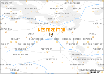 map of West Bretton