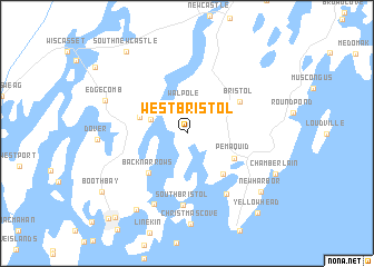 map of West Bristol