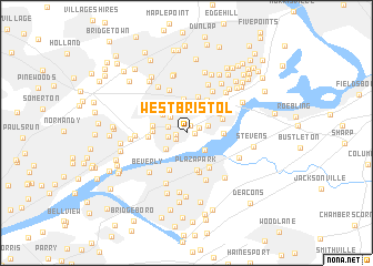 map of West Bristol