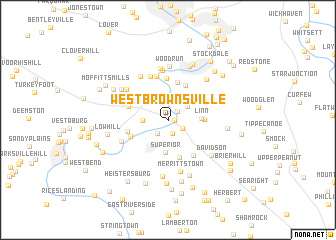 map of West Brownsville