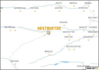 map of West Burton