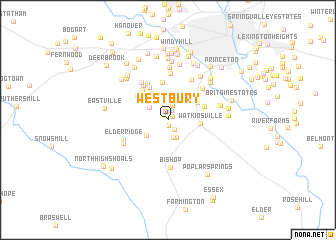 map of Westbury