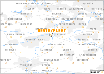 map of West Byfleet