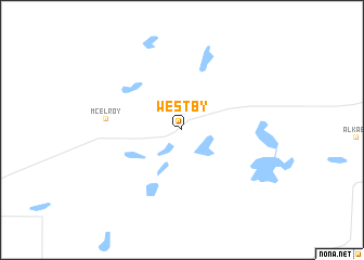 map of Westby