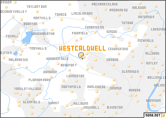 map of West Caldwell